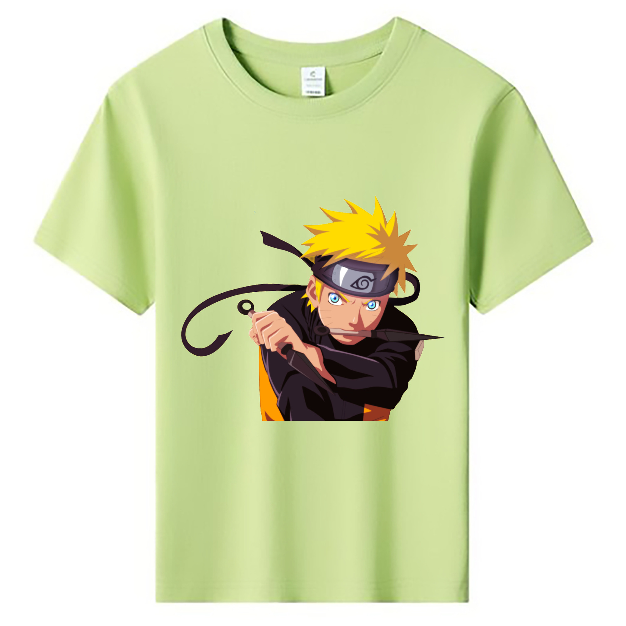 （画像用） NARUTO -ナルト- うずまき ナルト Uzumaki Naruto 綿100％キッズTシャツ（フロントプリント）